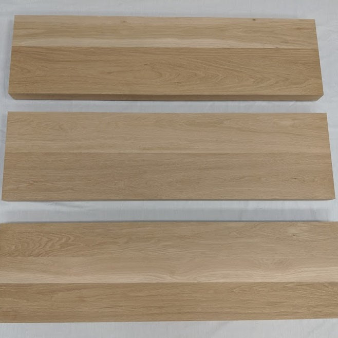 Thick Floating Stair Treads with One Week Lead Time