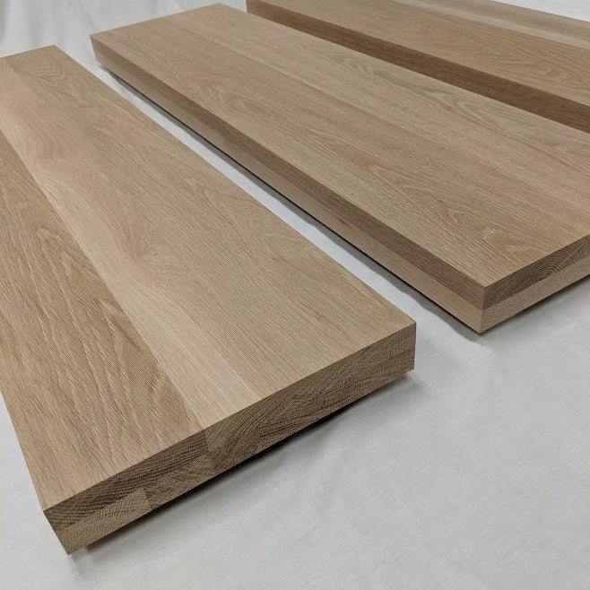 Thick Floating Stair Treads with One Week Lead Time